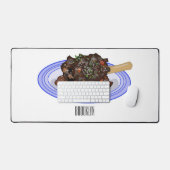 Illustration de la caricature de l'agneau braisé (Clavier et souris)