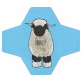 Illustration de la caricature de mouton Valais Bla (Plat)