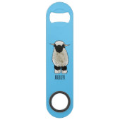 Illustration de la caricature de mouton Valais Bla (Dos)