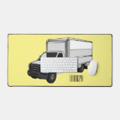 Illustration de la caricature du camion-boîte (Clavier et souris)