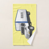 Illustration de la caricature du camion-boîte (Serviette à main)