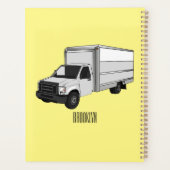 Illustration de la caricature du camion-boîte (Dos)