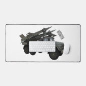 Illustration de la caricature d'un véhicule à miss (Clavier et souris)