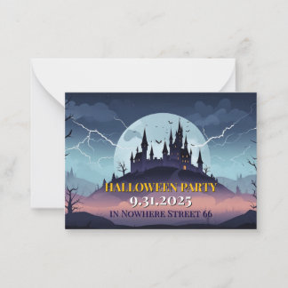 Illustration de la carte d'invitation Halloween Ca