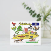 Illustration de la carte du Kentucky (Debout devant)