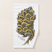 Illustration de la feuille de limace de mer grillé (Serviette à main)