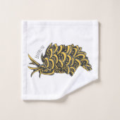 Illustration de la feuille de limace de mer grillé (Gant de toilette)