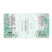 Illustration de la forêt Étiquettes de bouteille d (Devant)