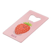 Illustration de la fraise Cute kawaii (Dos Angle)