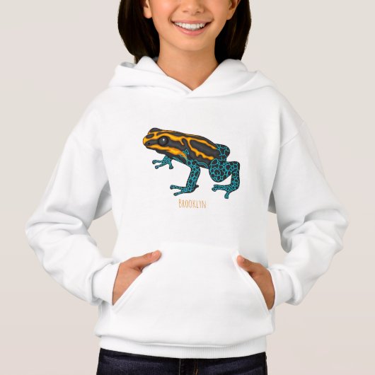 Illustration de la grenouille à fléchettes de pois (Devant)