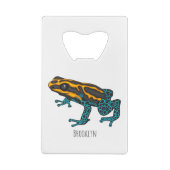 Illustration de la grenouille à fléchettes de pois (Dos)