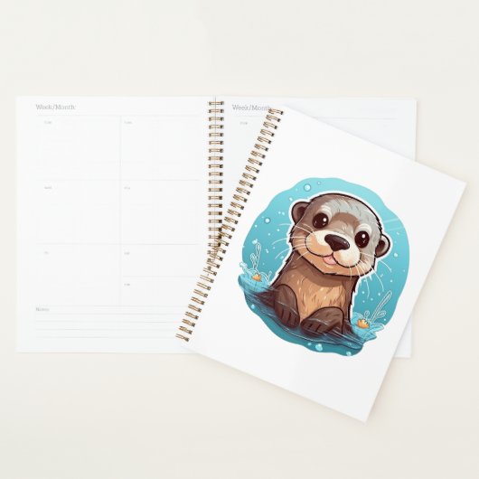 Illustration de la loutre de dessin (Devant avec enveloppe)