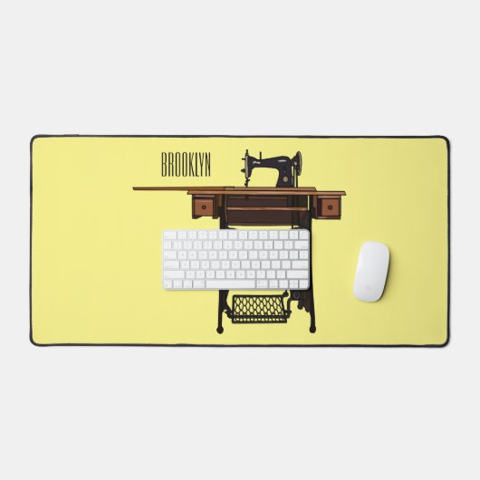 Illustration de la machine à coudre (Clavier et souris)