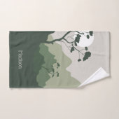 Illustration de la nature de nom personnalisé (Serviette à main)