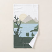 Illustration de la nature de nom personnalisé (Serviette à main)