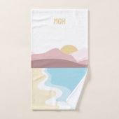 Illustration de la nature du monogramme personnali (Serviette à main)