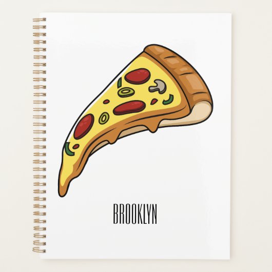 Illustration de la pizza (Devant)