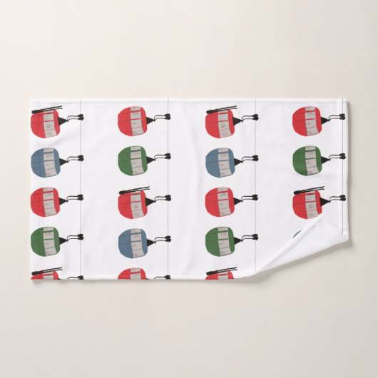 Illustration de la remontée mécanique (Serviette à main)