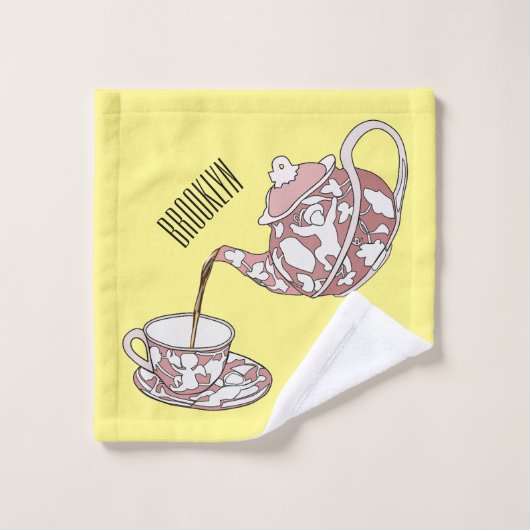 Illustration de la série Teacup (Gant de toilette)