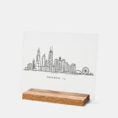 Illustration de la ville de Chicago IL (Angle)