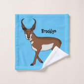 Illustration de l'antilope Pronghorn (Gant de toilette)