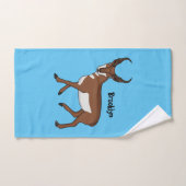 Illustration de l'antilope Pronghorn (Serviette à main)
