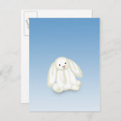 Illustration de lapin mignon - Carte postale (Devant / Derrière)