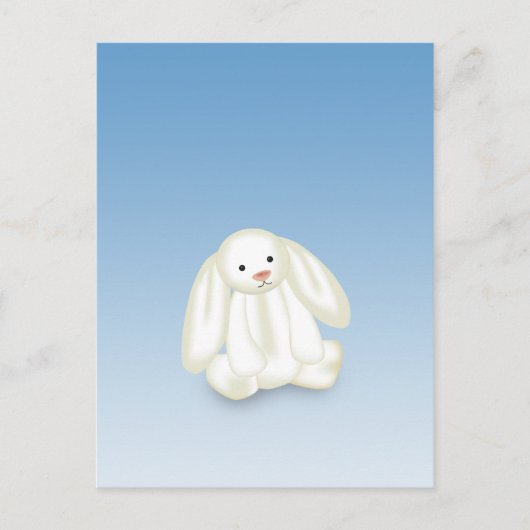 Illustration de lapin mignon - Carte postale (Devant)
