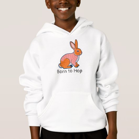 Illustration de lapin né pour sauter (Devant)
