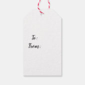 Illustration de l'arbre de Noël Étiquettes de cade (Dos)