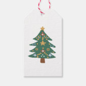 Illustration de l'arbre de Noël Étiquettes de cade (Devant)