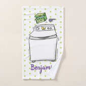 Illustration de lave-linge mignonne (Serviette à main)