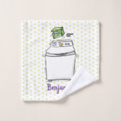 Illustration de lave-linge mignonne (Gant de toilette)