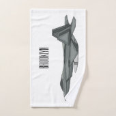 Illustration de l'avion de chasse (Serviette à main)