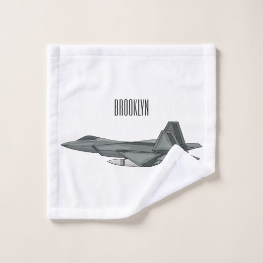 Illustration de l'avion de chasse (Gant de toilette)