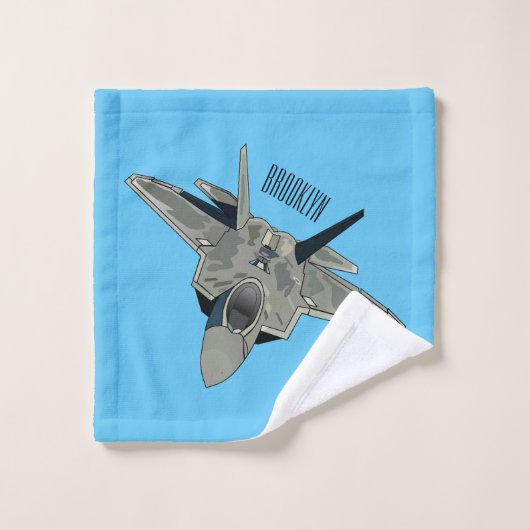 Illustration de l'avion de chasse (Gant de toilette)