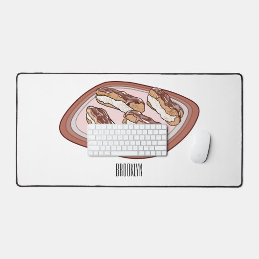 Illustration de l'éclair de chocolat (Clavier et souris)