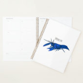 Illustration de l'écrevisse marron bleu (Devant avec enveloppe)