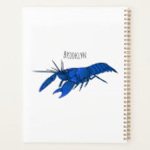 Illustration de l'écrevisse marron bleu (Dos)