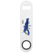 Illustration de l'écrevisse marron bleu (Devant)