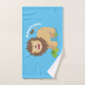 Illustration de l'effervescence de lions heureux (Serviette à main)