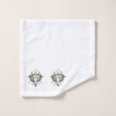 Illustration de l'éléphant tribal (Gant de toilette)