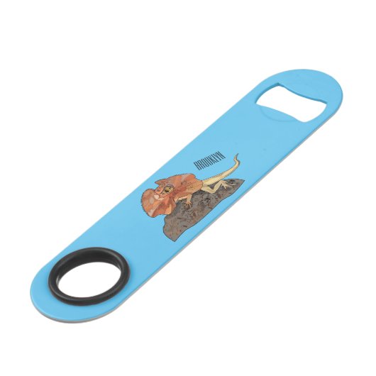 Illustration de lézard à col frisé (Devant angulaire)