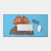 Illustration de lézard à col frisé (Clavier et souris)