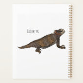 Illustration de lézard à cornes de Regal (Dos)