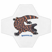 Illustration de lézard géant affamé (Plat)