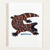 Illustration de lézard géant affamé (Devant)