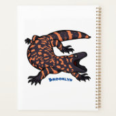 Illustration de lézard géant affamé (Dos)