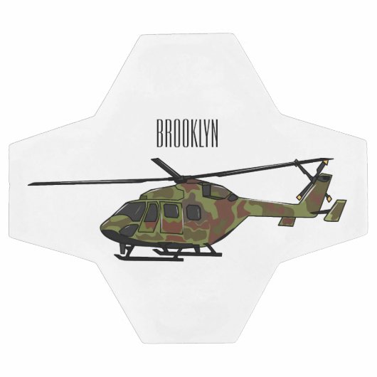 Illustration de l'hélicoptère de l'armée (Plat)