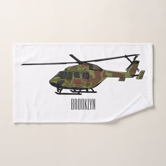 Illustration de l'hélicoptère de l'armée (Serviette à main)